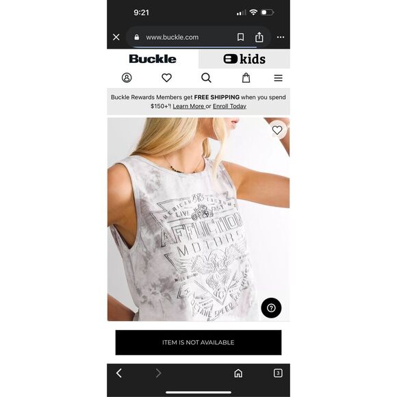 AFFLICTION Alchemist Open Back Tank Top, Color: White Grey Crystal Wash, Med, NW - Picture 6 of 9